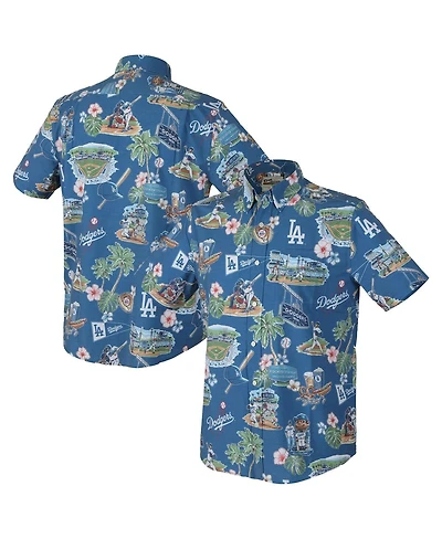 Revyn Spooner Men's Royal Los Angeles Dodgers Scenic Tri-Blend Performance Button-Up Shirt