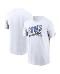 Nike Men's White Los Angeles Rams Essential Blitz Lockup T-Shirt