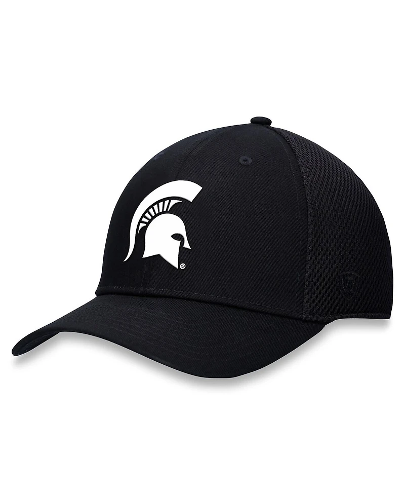 Top Of The World Men's Black Michigan State Spartans Spacer Flex Hat