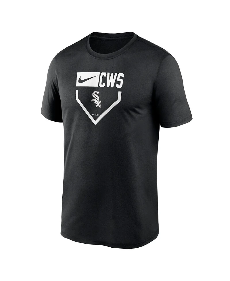 Nike Men's Black Chicago White Sox Home Plate Icon Legend Performance T-Shirt