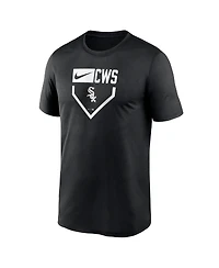 Nike Men's Black Chicago White Sox Home Plate Icon Legend Performance T-Shirt