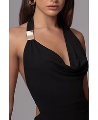 Jluxlabel Women's Aurora Draped Maxi Dress
