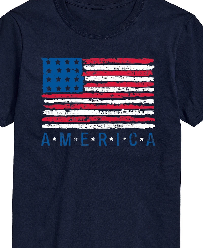 Airwaves Men's American Flag Short Sleeve T-Shirt