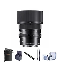 Sigma 50mm f/2.0 Dg Dn Contemporary Lens for Sony E Bundle with 58mm Filter Kit, Lens Pouch, Lens Cleaner, Cleaning Kit, Lens Cap Tether