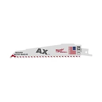 Milwaukee 48-00-5021 6" 5 Tpi The Ax Sawzall Reciprocating Saw Blade - 5 Pack