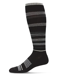 Men's Multi Striped Cotton Compression Socks UOY06868