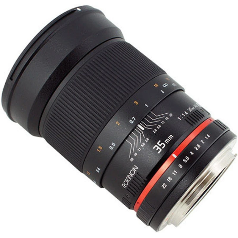 Rokinon 35mm f/1.4 Aspherical Lens with Automatic Chip for Nikon F