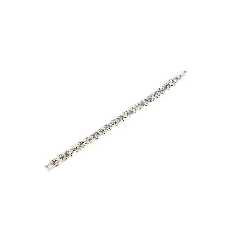 Sohi Women's Floral Stone Statement Bracelet