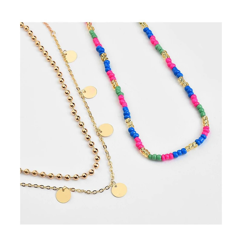 Sohi Women's Everyday Multi-Layer Necklace