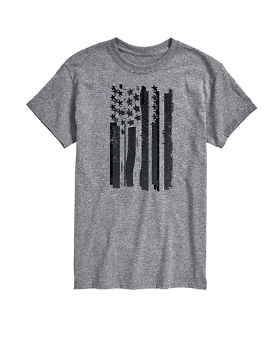 Airwaves Men's Glitch American Flag Short Sleeve T-Shirt