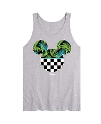 Airwaves Men's Disney Mickey Palm Checkered Head Sleeveless Tank Top