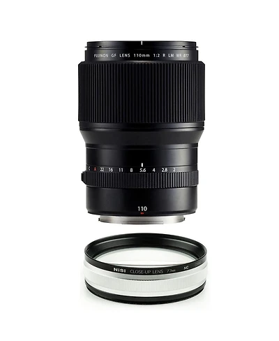 Fujifilm Gf 110mm f/2 R Lm Wr Lens with NiSi Close Up Lens Kit