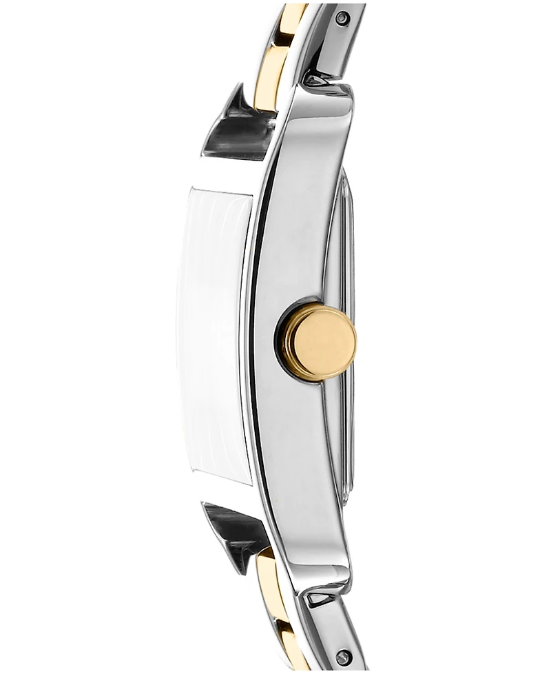 Dkny Women's City Midi Dark Green Dial Gold-Two-Tone Stainless Steel Bracelet Watch 27x34.5mm