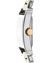 Dkny Women's City Midi Dark Green Dial Gold-Two-Tone Stainless Steel Bracelet Watch 27x34.5mm