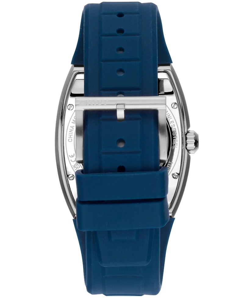 Dkny Men's Urban Automatic Dark Blue Silicone Strap Watch