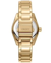 Dkny Women's Chambers Multi-Function Chronograph Gold-Tone Stainless Steel Bracelet Watch, 36mm