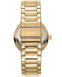 Dkny Women's Eastside Logo Gold-Tone Stainless Steel Bracelet Watch, 36mm