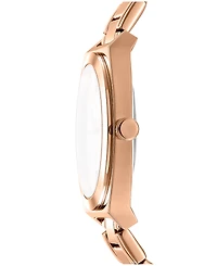 Dkny Women's Broadway Maxi Rose Gold-Tone Stainless Steel Bracelet Watch, 38mm
