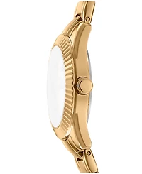 Dkny Women's Chambers Glitz Gold-Tone Stainless Steel Bracelet Watch, 30mm