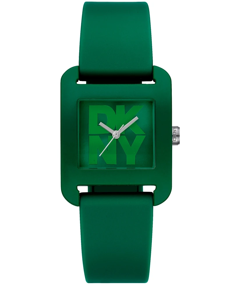 Dkny Women's City Sport Dark Silicone Strap Watch
