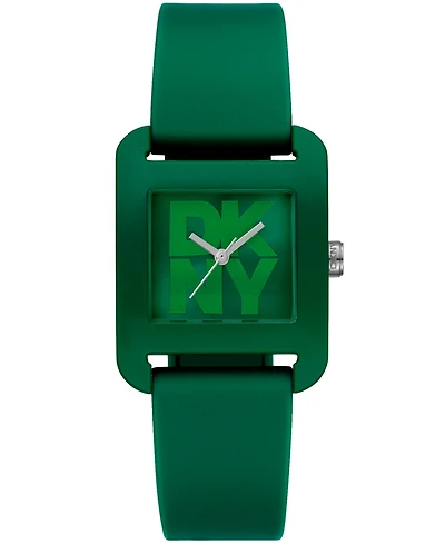 Dkny Women's City Sport Dark Silicone Strap Watch