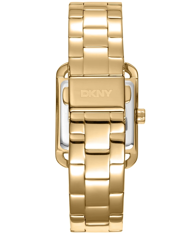 Dkny Women's City Glitz Gold-Tone Stainless Steel Bracelet Watch, 35mm