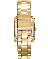 Dkny Women's City Glitz Gold-Tone Stainless Steel Bracelet Watch, 35mm
