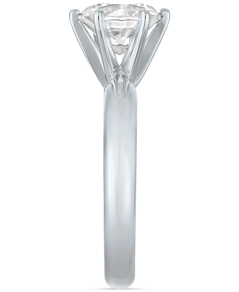 Gia Certified Diamond Solitaire Engagement Ring (1-1/2 ct. t.w.) in 14k White Gold