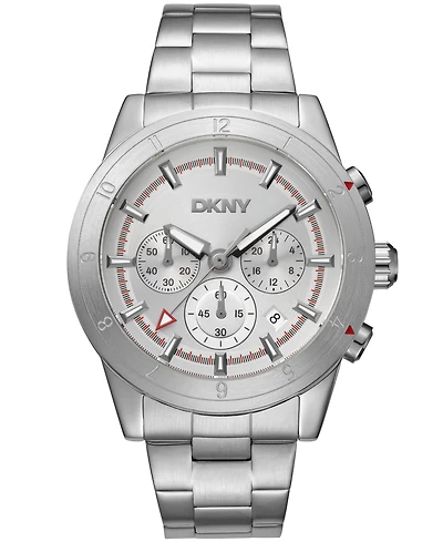 Dkny Men's Bryant Park Chronograph Stainless Steel Bracelet Watch