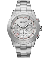 Dkny Men's Bryant Park Chronograph Stainless Steel Bracelet Watch
