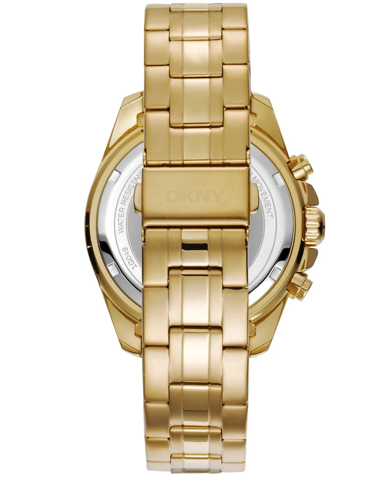 Dkny Men's Central Park Chronograph Gold-Tone Stainless Steel Bracelet Watch, 42mm