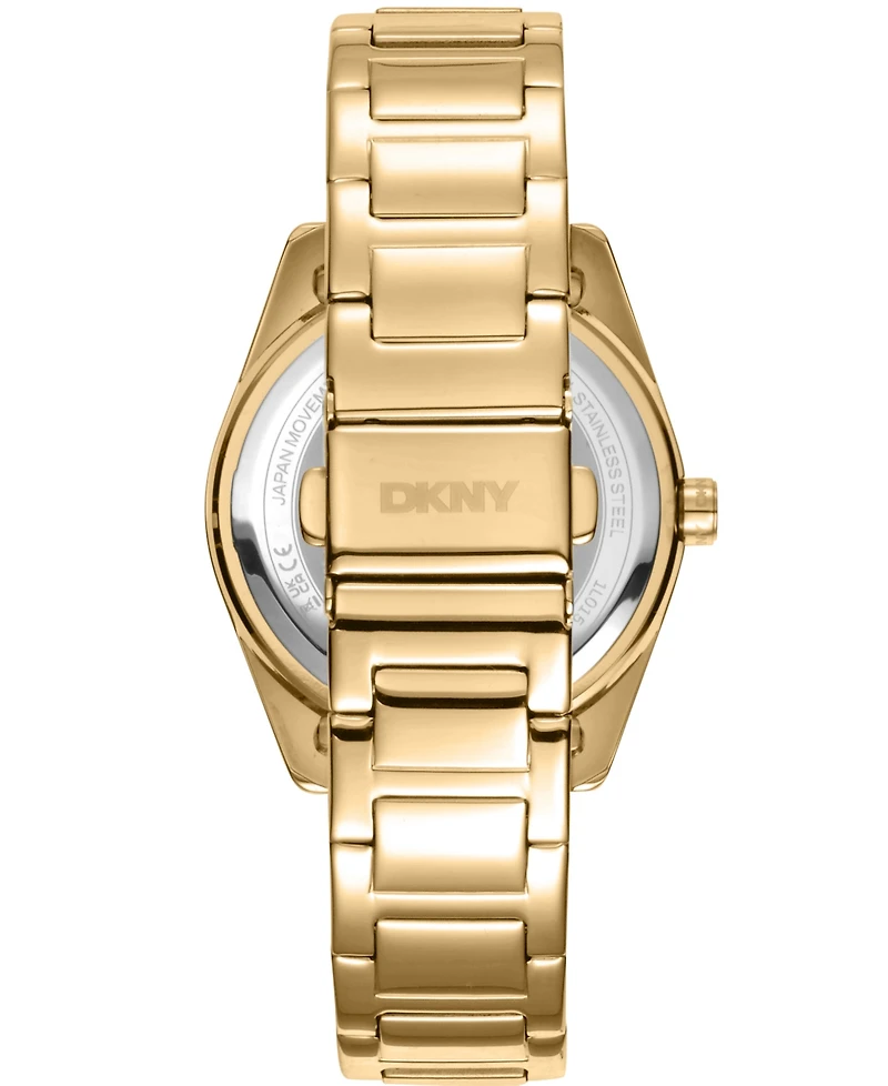 Dkny Women's Chambers Multi Sport Chronograph Gold-Tone Stainless Steel Bracelet Watch