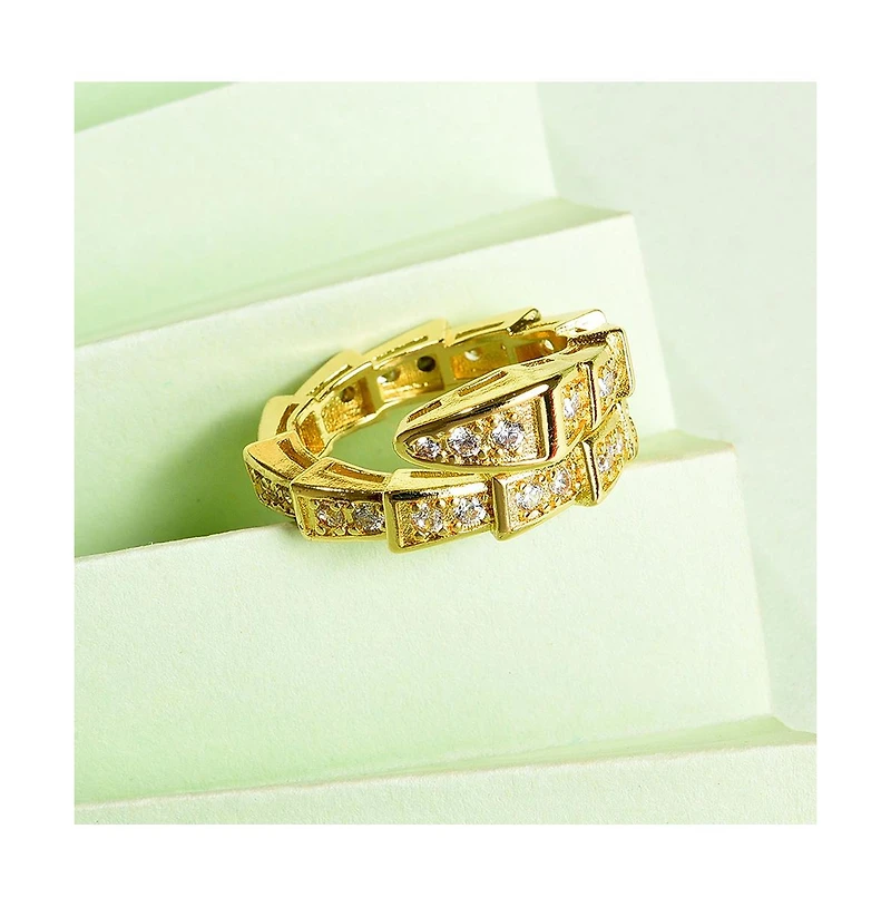 Sohi Women's Snakehead Band Ring