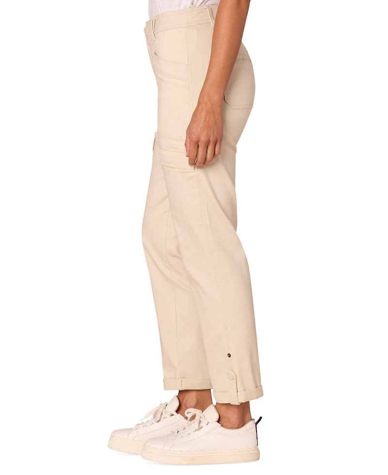 Democracy Petite "Ab"solution High-Rise Utility Jeans