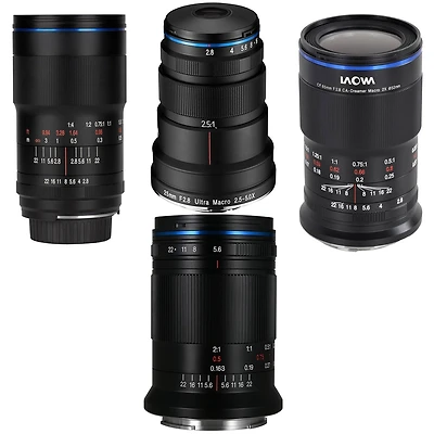 Venus Laowa 25mm, 65mm, 100mm f/2.8 and 85mm f/5.6 Ultra Macro 4-Lens Kit for Sony Fe