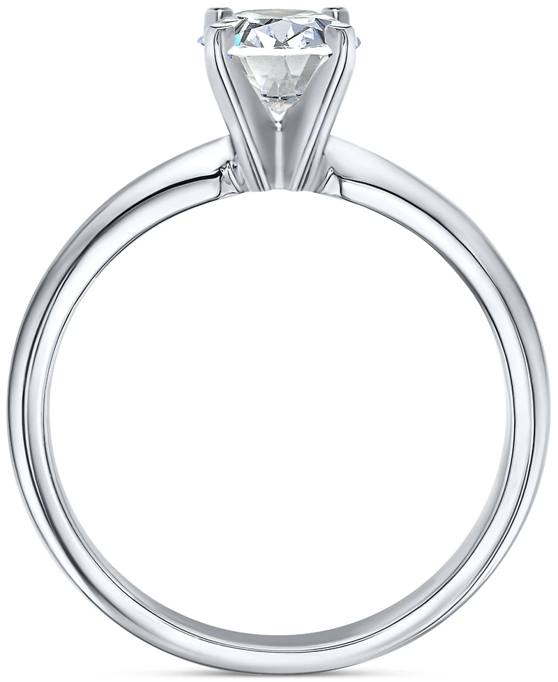 Igi Certified Diamond Oval-Cut Solitaire Ring (1 ct. t.w.) in Platinum or 18k Gold