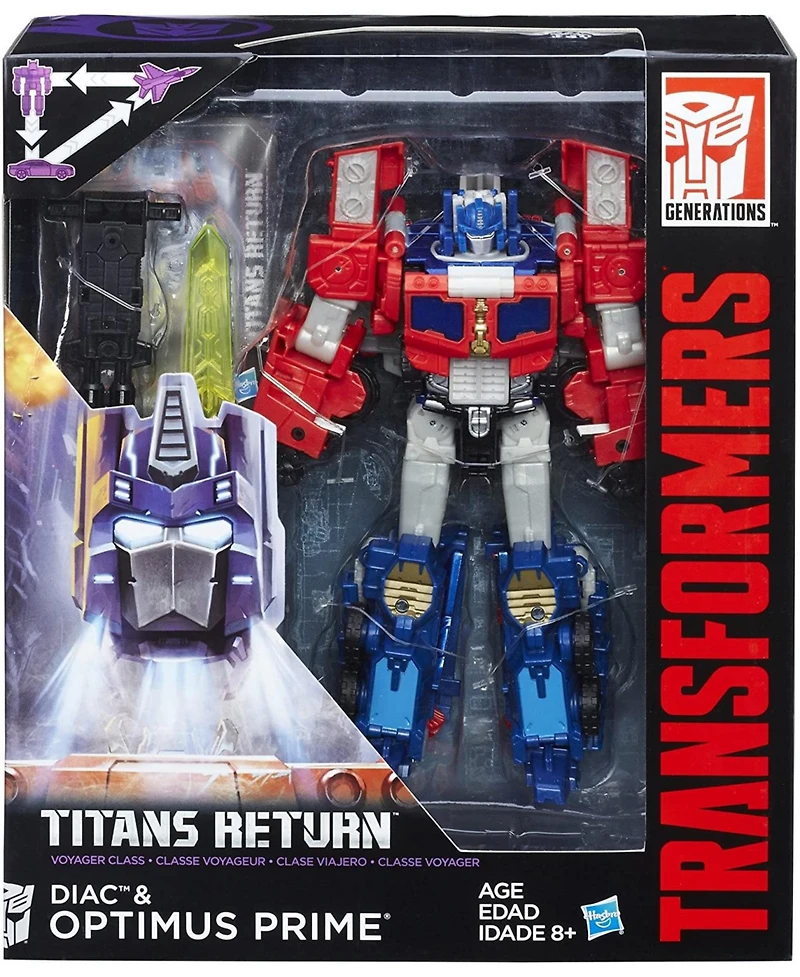 Optimus Prime and Diac Voyager Class | Transformers Generations Titans Return