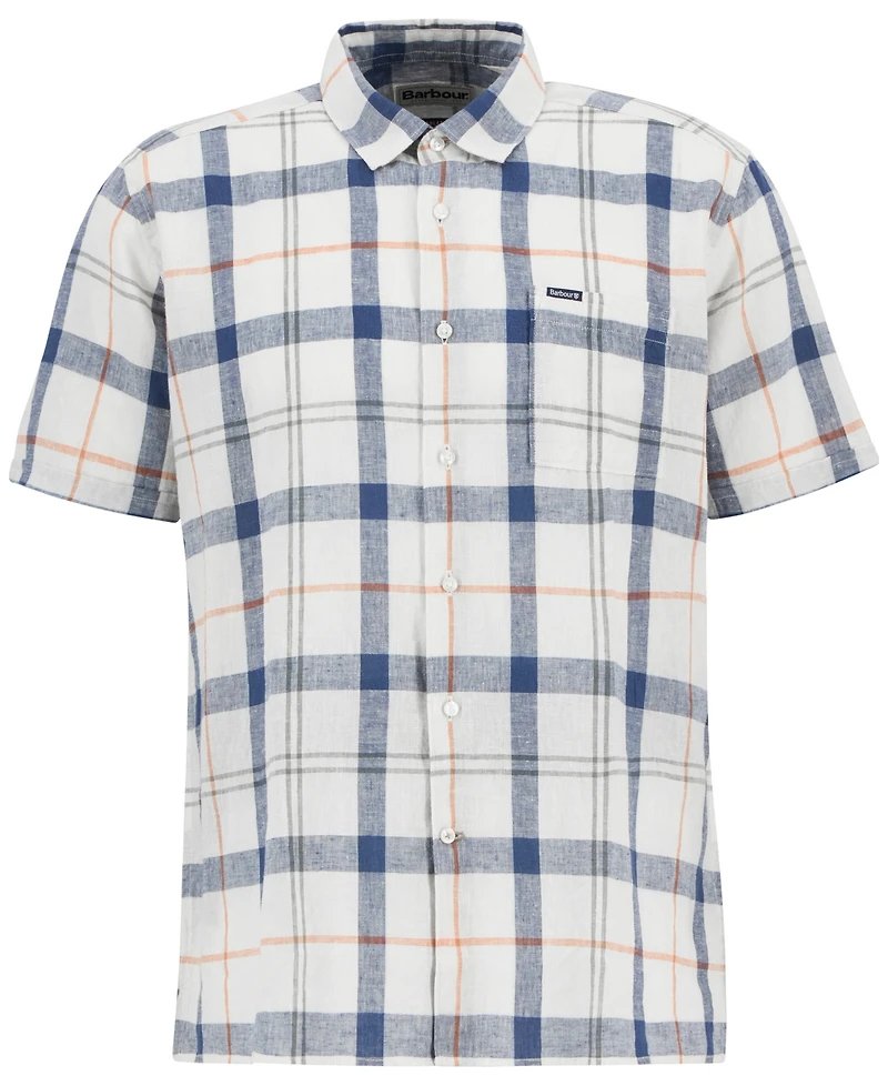 Barbour Men's Croft Short Sleeve Button-Front Tartan Pattern Shirt