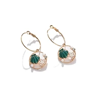 Sohi Women's Under-The-Sea Hoop Earrings