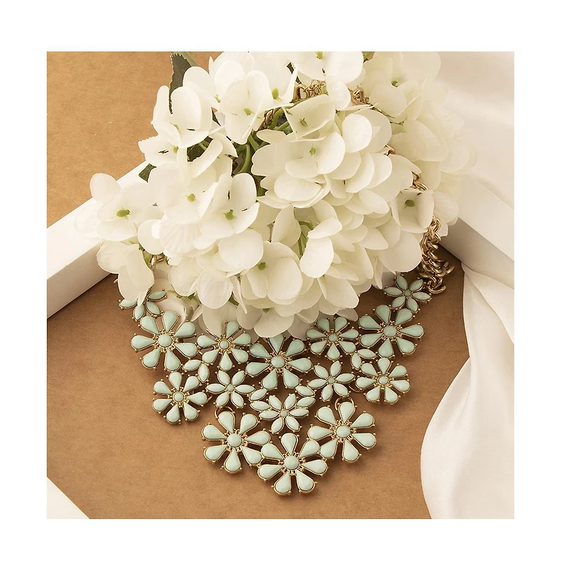 Sohi Women's Gold Plated Designer Stone Necklace