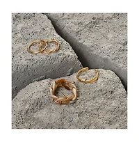 Sohi Women's Chainlink Multi-Layer Ring