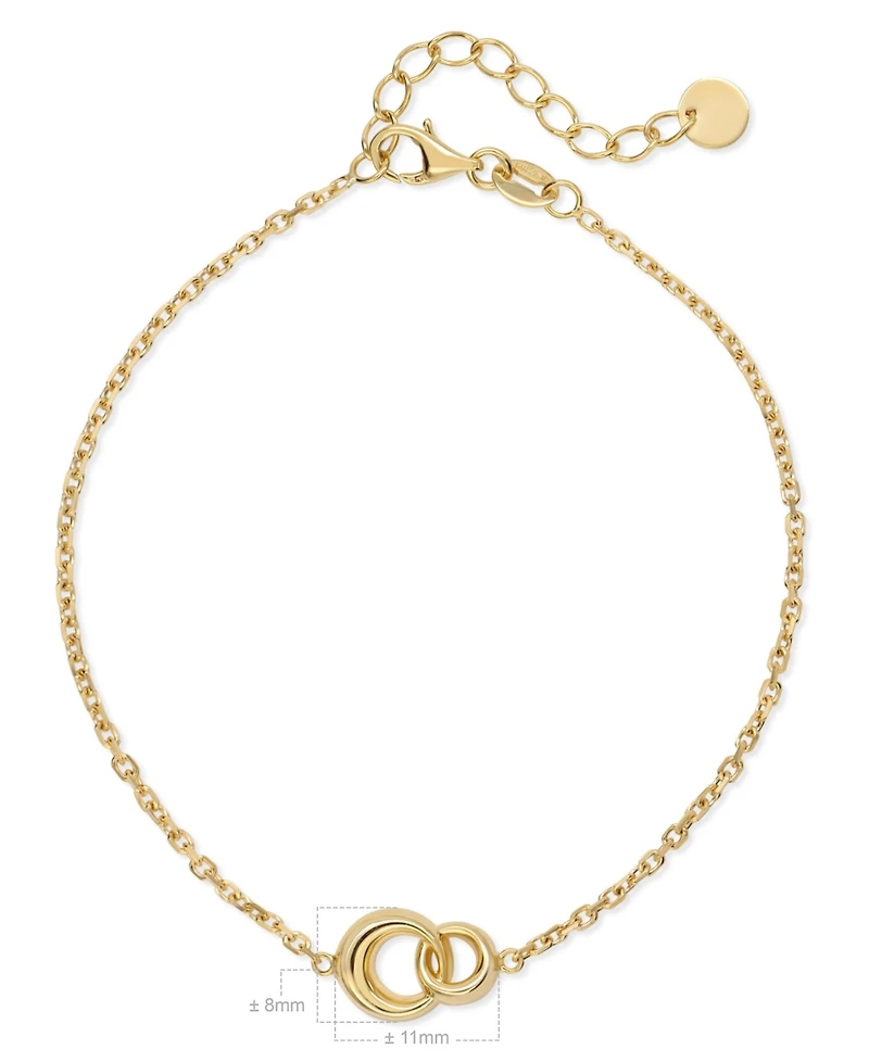 Devata Love Knot Chain Bracelet in 14K Gold, 6.5 in adj to 7.5 in, approx. 2.7 grams.