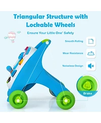 Costway Baby Sit-to-Stand Walker Push Walking Toy