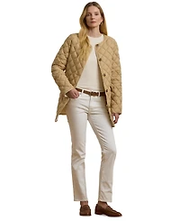 Lauren Ralph Lauren Women's Button-Front Collarless Coat