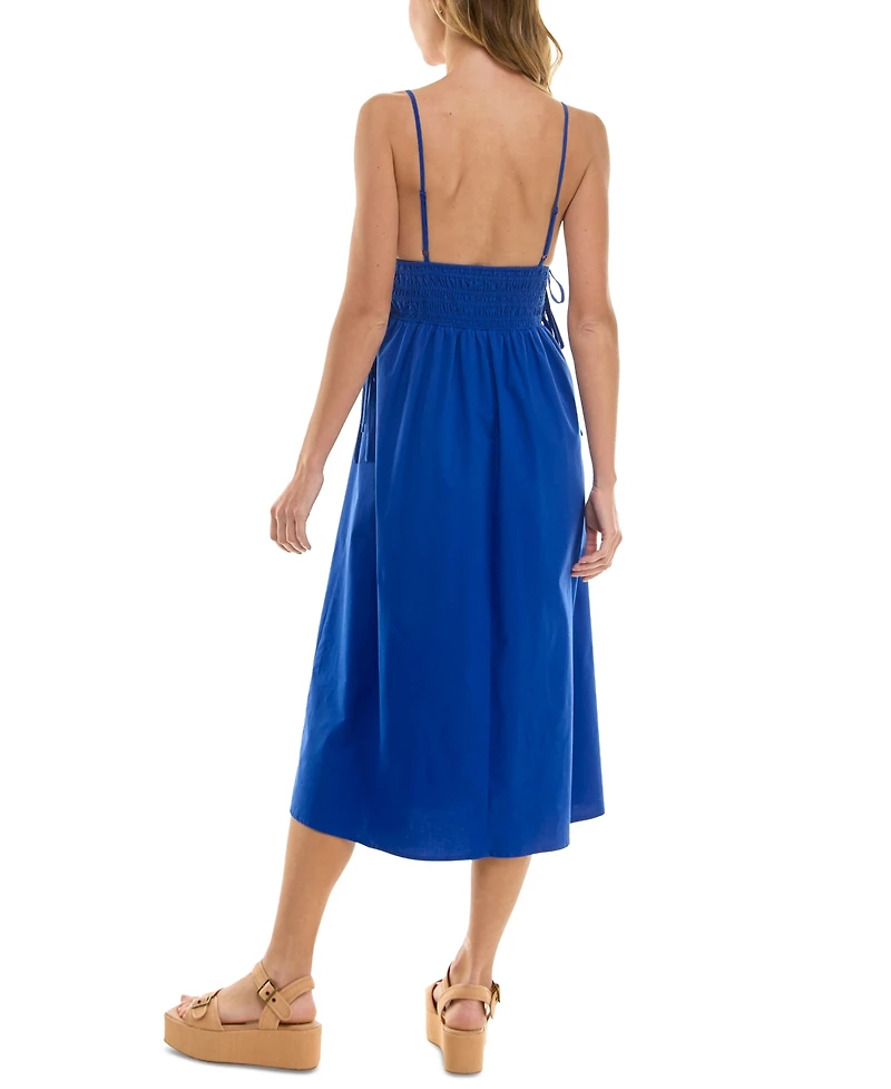 Beauty & Grace/K&K Clothing Llc Juniors' V-Neck Sleeveless Midi Dress