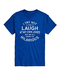 Airwaves Men's Laugh at My Own Jokes Short Sleeve T-Shirt