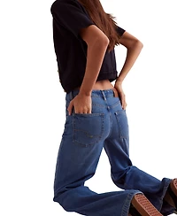 Free People Women's Stride High Rise Wide-Leg Jeans
