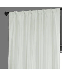Half Price Drapes Eggshell Faux Silk Taffeta Blackout Curtain