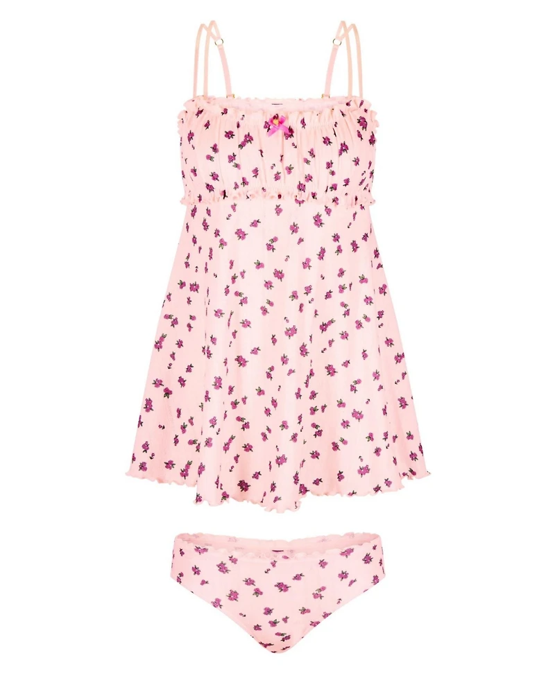 Adore Me Women's Ophylia Babydoll & Hipster Set