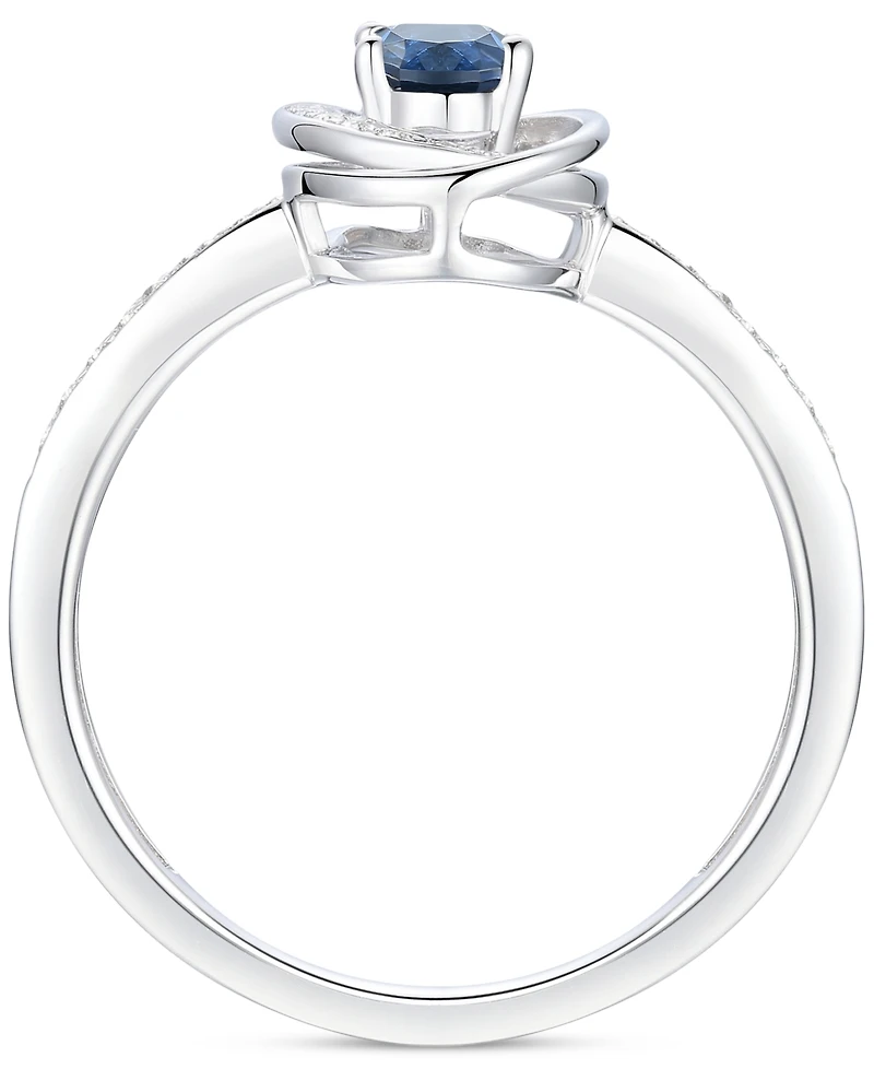 Emerald (3/8 ct. t.w.) & Diamond (1/6 Oval Swirl Ring 14k Gold (Also Ruby Sapphire)